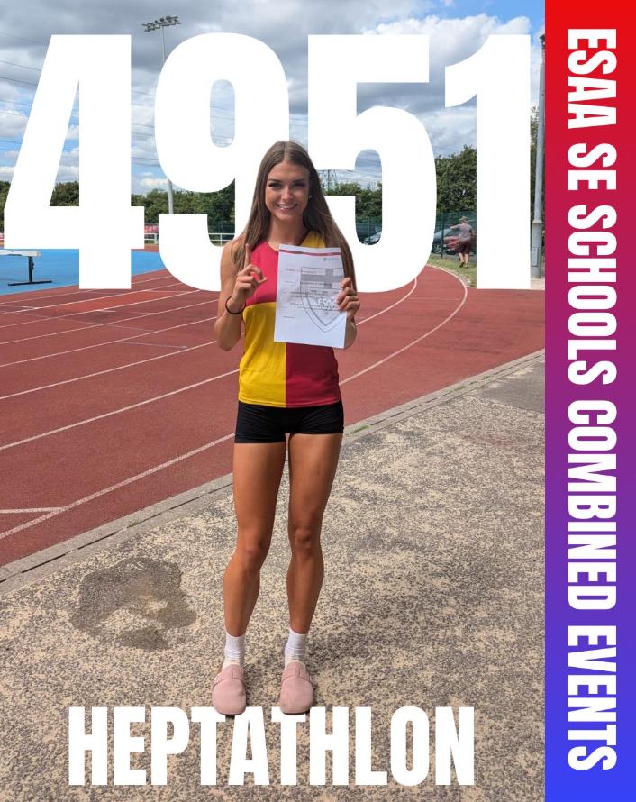 Tia Wins ESAA SE Schools Heptathlon