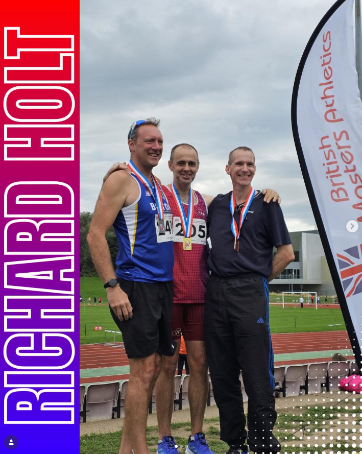 Richard Holt Wins M50 400mH Title